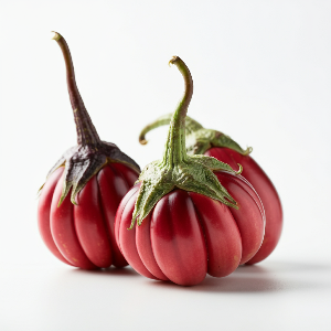 Eggplant - Pumpkin on a Stick - Ripe - stem